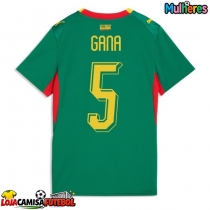 Camisa de Futebol Senegal Idrissa Gueye #5 Equipamento Secundário Mulheres Mundo 2026 Manga Curta